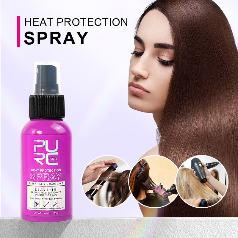Hair Care Heat Protectant - PURC Spray protector térmico Aceite de