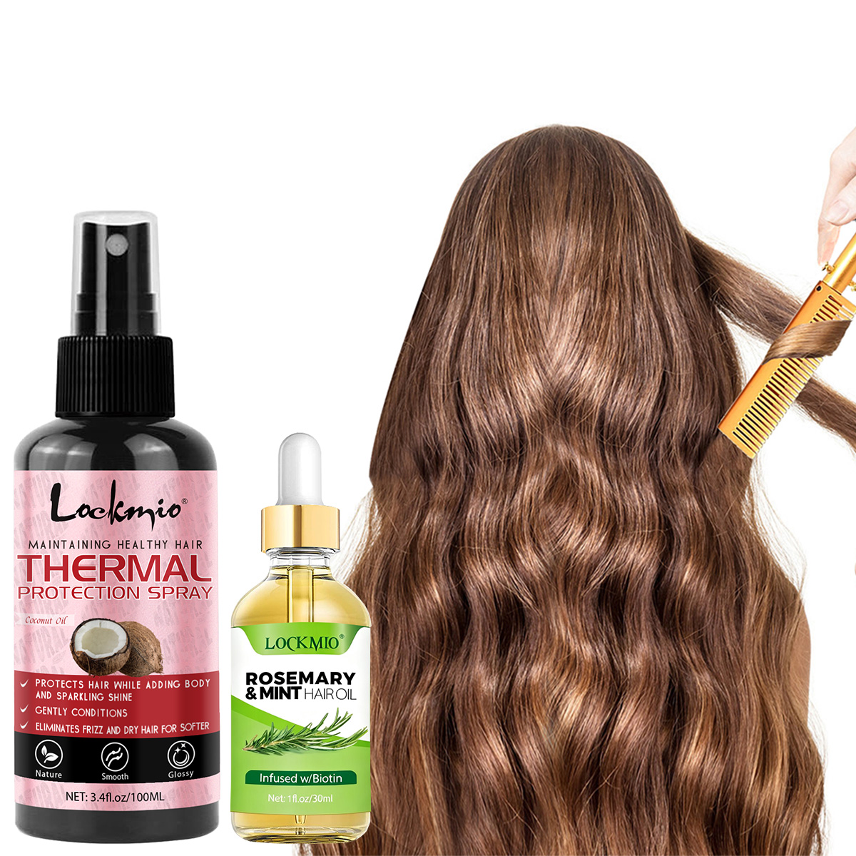 Hair Care Heat Protectant - Spray de protección térmica, acondicionador nutritivo