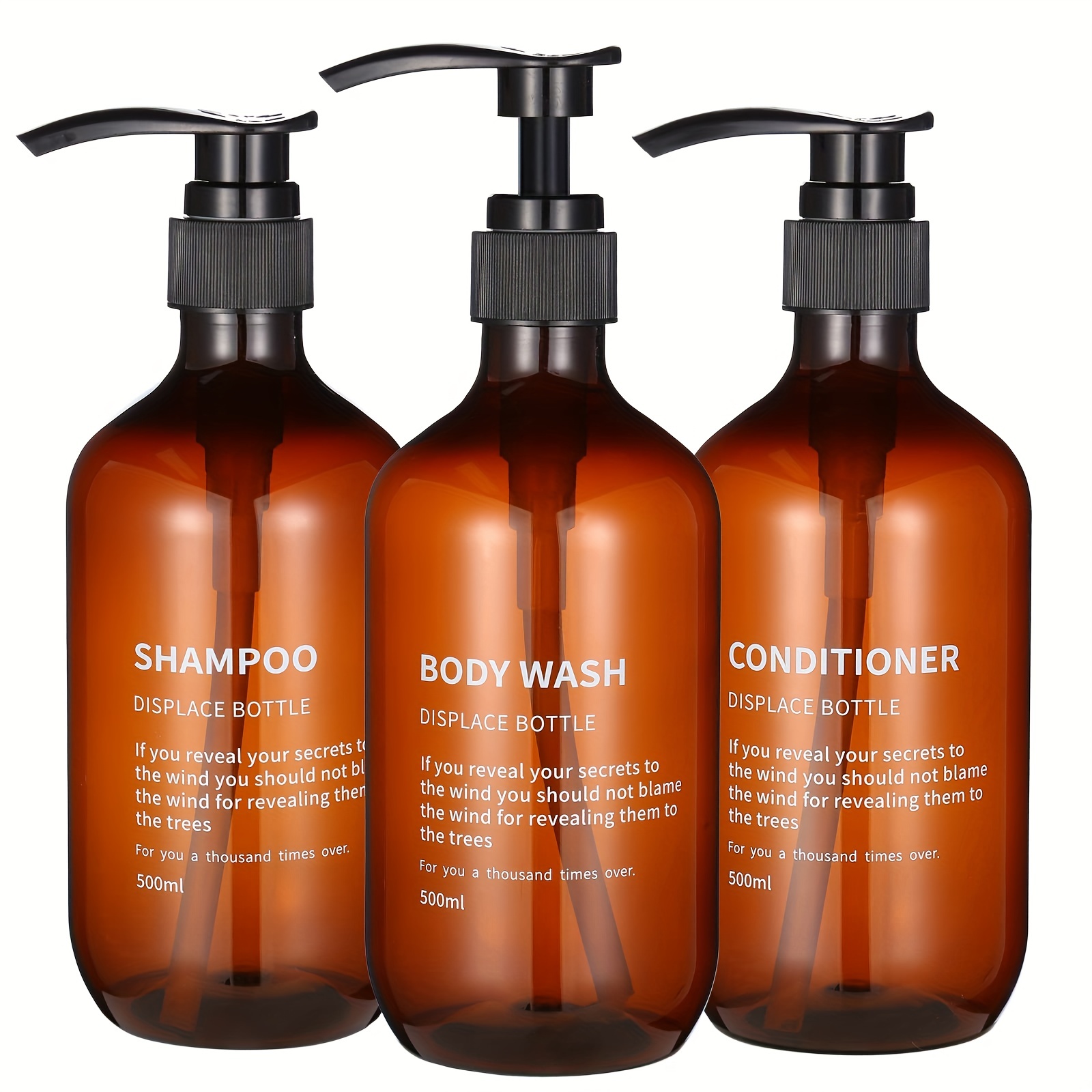 Hair Care Conditioner - Juego de dispensador de champú y