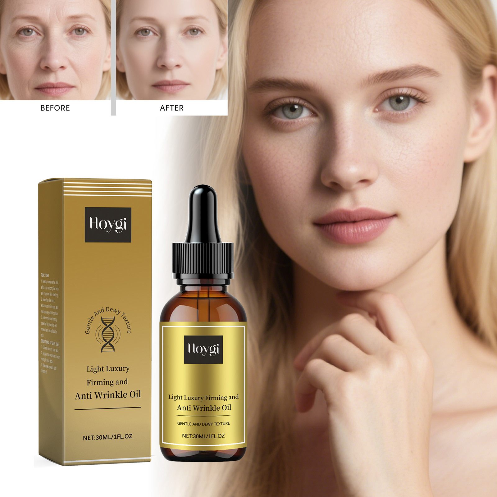 Silk Press Serum - Aceite reafirmante para el cuidado Facial,