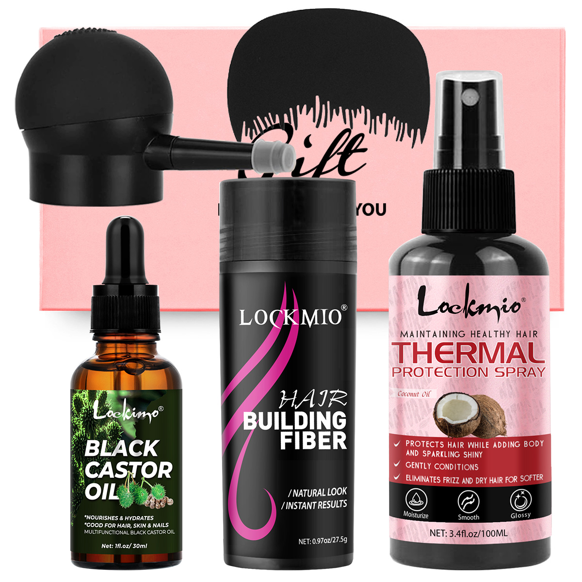Hair Care Heat Protectant - Set para el Cuidado y Crecimiento