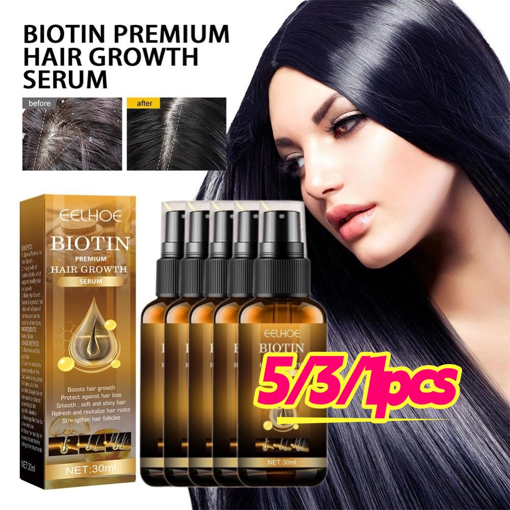 Hair Care Oil Serum - 5/3/1 Uds biotina productos para el