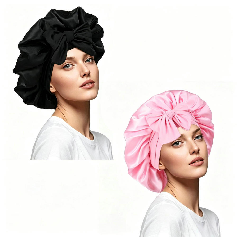 2 Gorros de Satén para Mujer,  - Satin Hair Bonnet reseña y precio