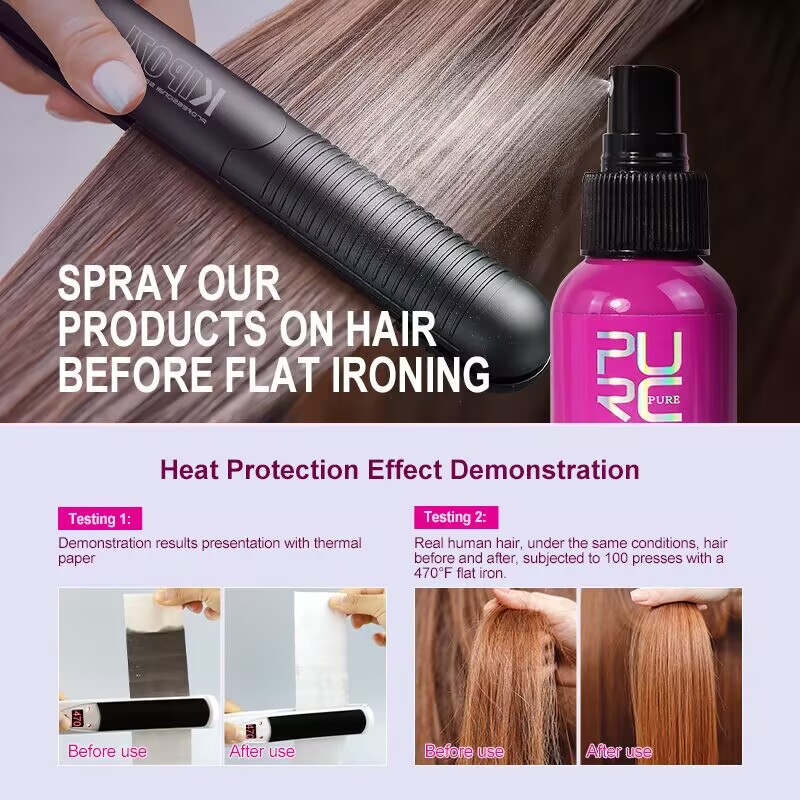 Spray Protector de Calor PURC  - Hair Care Heat Protectant reseña y precio