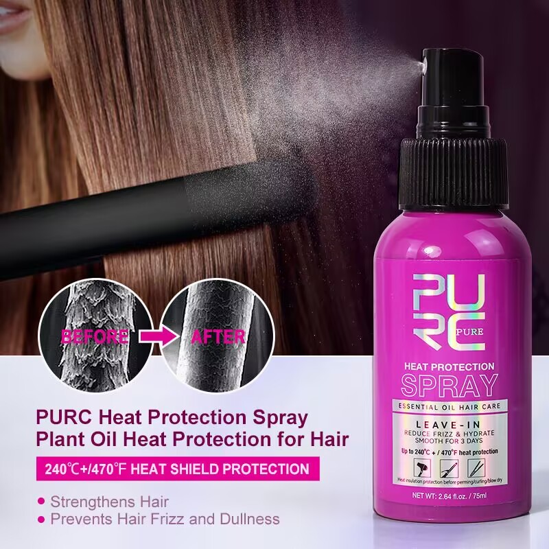 Spray Protector de Calor PURC  - Hair Care Heat Protectant reseña y precio