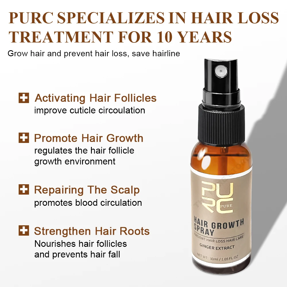 PURC-Spray de jengibre para el - Hair Care Oil Serum reseña y precio