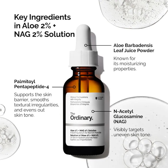 Aloe 2% + NAG 2% Solución Suer - Caffeine Hair Serum reseña y precio