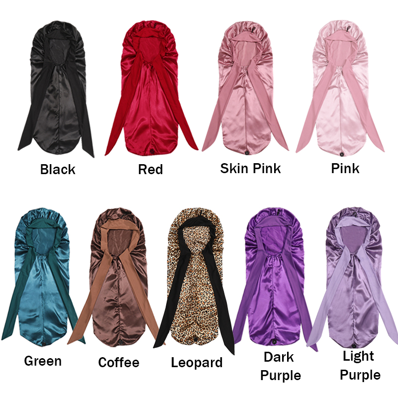 1 Uds. Gorros para mujeres neg - Satin Hair Bonnet reseña y precio