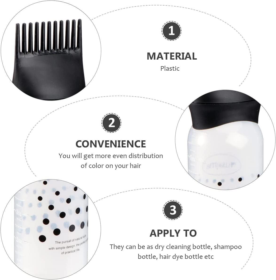 Botellas de cepillo aplicador  - Hair Care Brand reseña y precio