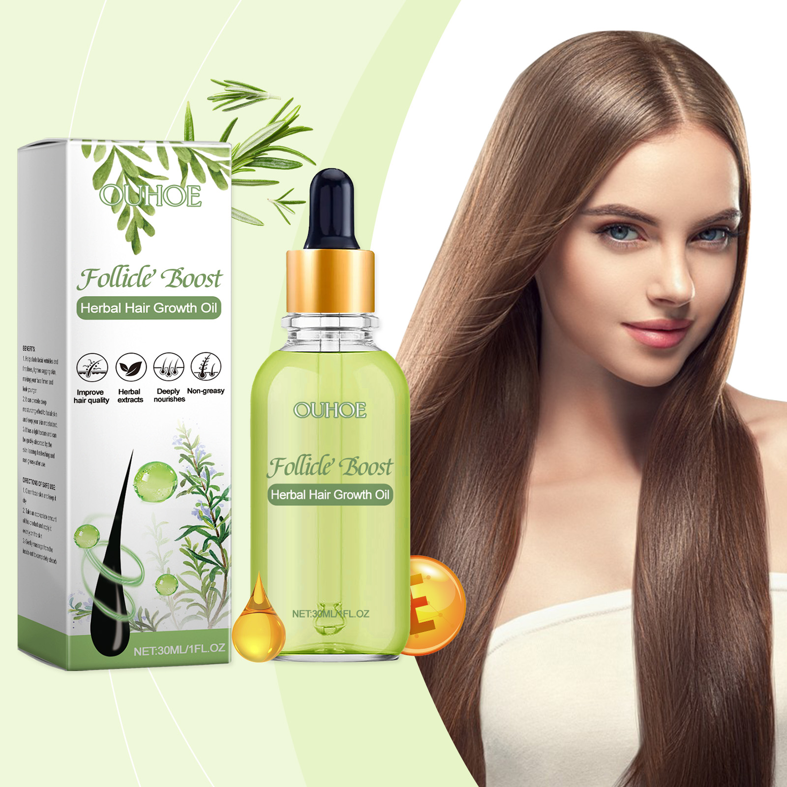 Aceite Herbal para el Crecimie - Hair Care Herbal Products reseña y precio