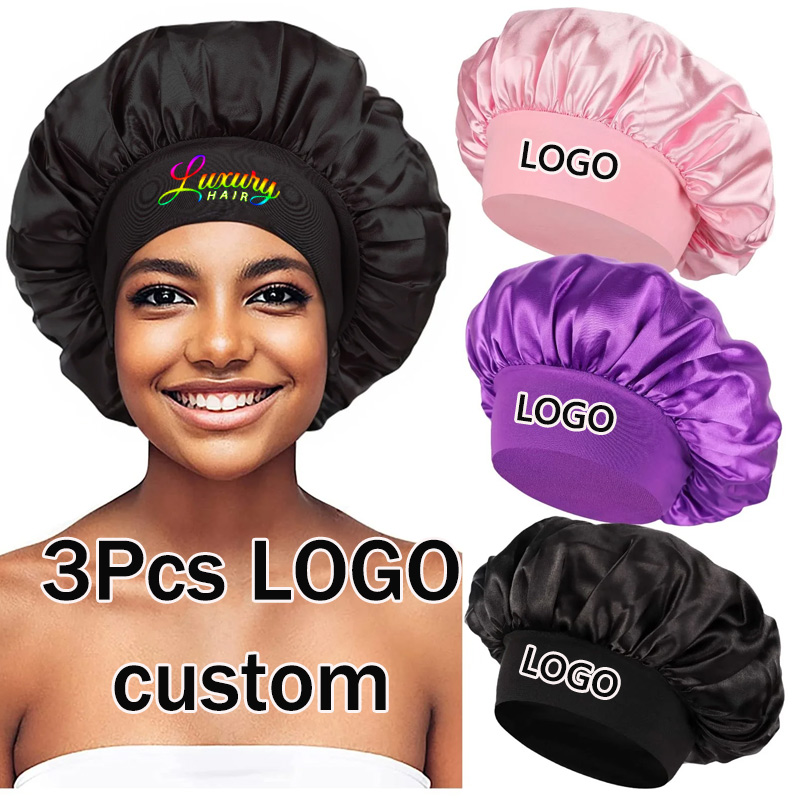 Gorros de satén de seda con lo - Satin Hair Bonnet reseña y precio