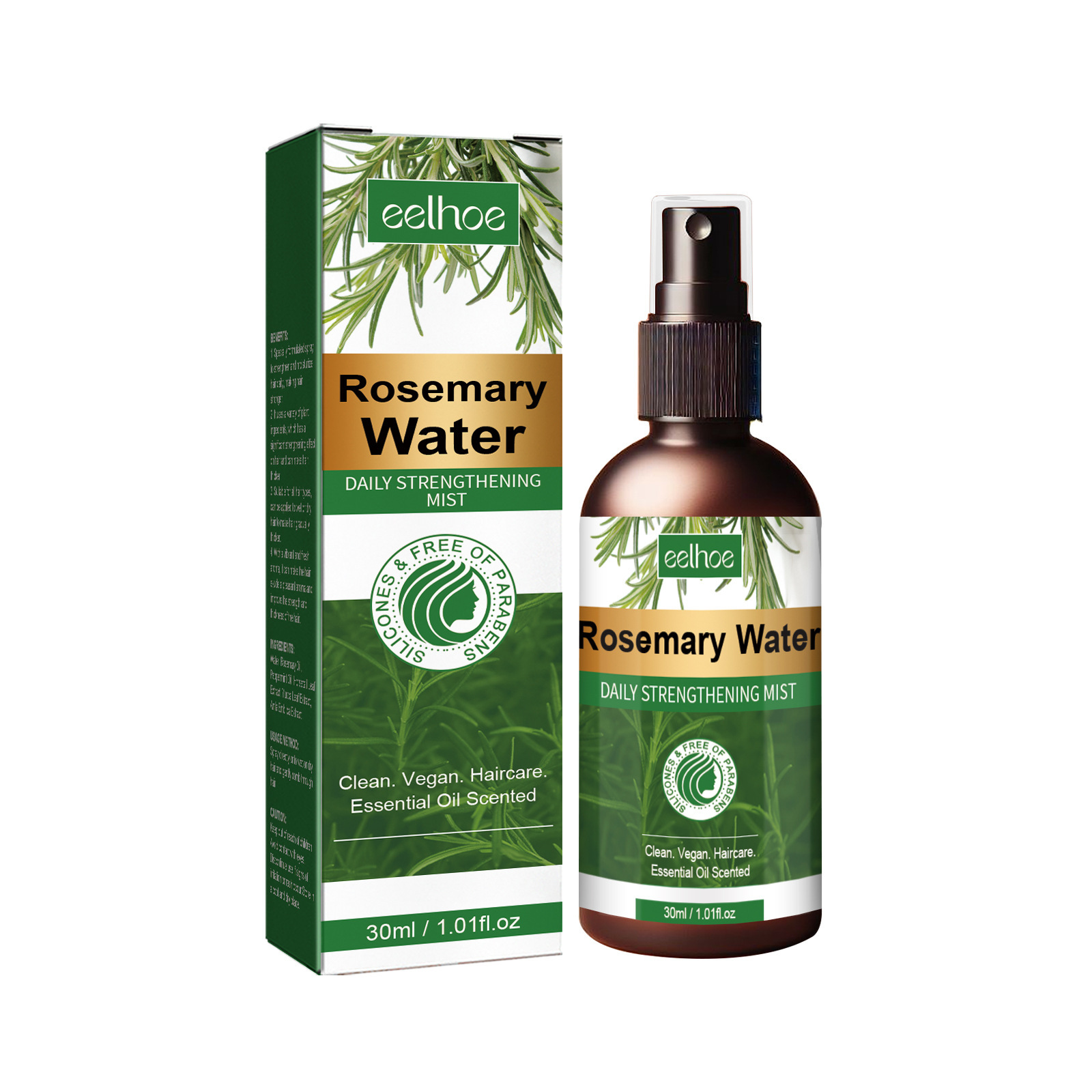 Spray de romero para el cabell - Hair Care Naturally reseña y precio